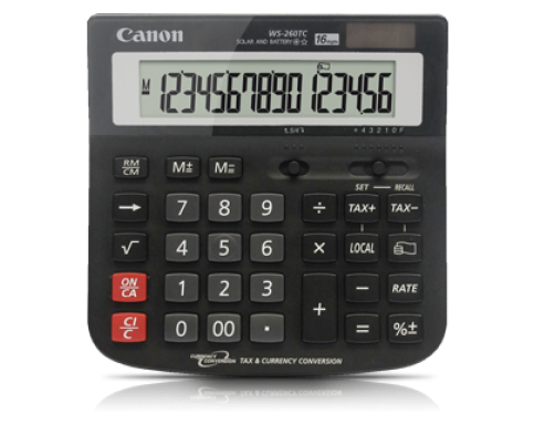 CANON 16DIGIT CALCULATOR - WS-260TC